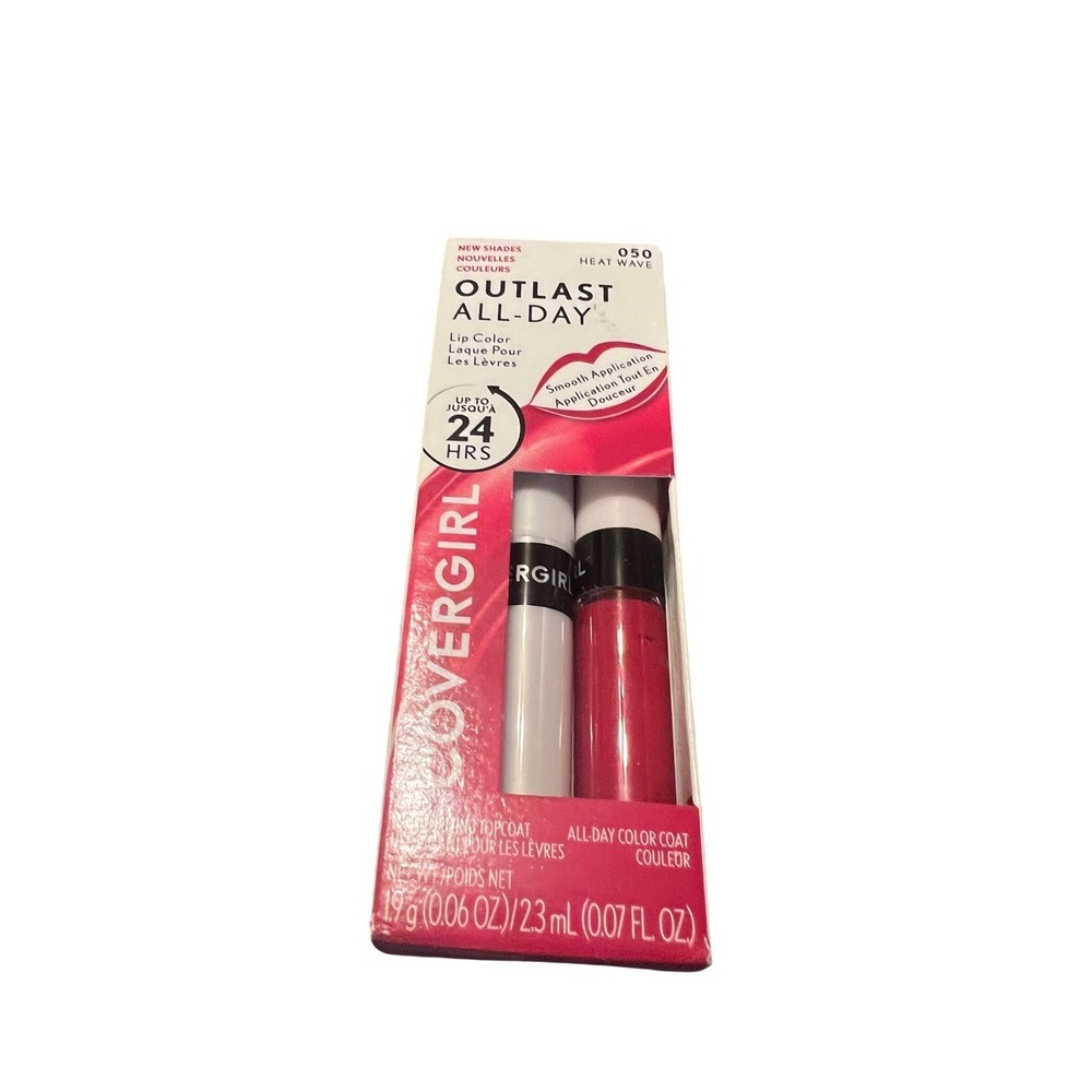 COVERGIRL Outlast All Day Lip Color 050 Heat Wave Long Lasting Semi Permanent